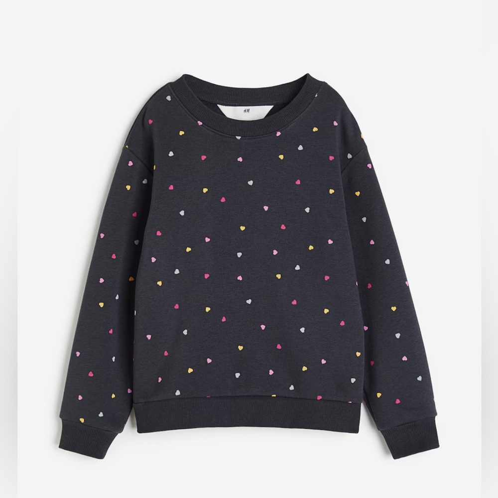 H&M Girls Datk Gray Sweater 6X/7